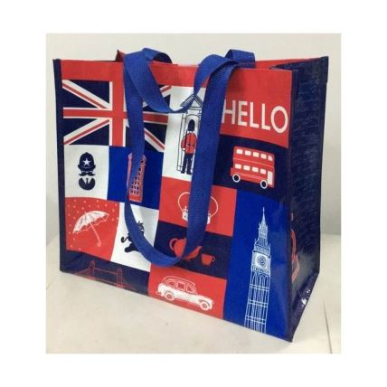 Eco Promotional Laminated Polypropylene PP Woven Bag Shopping Tote Bag Grocery for Supermarket